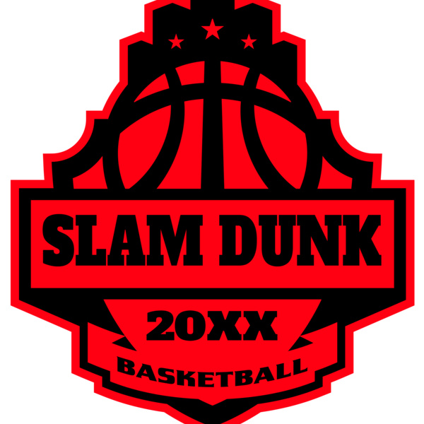 SLAM DUNK Basketball Logo Template Thumbnail