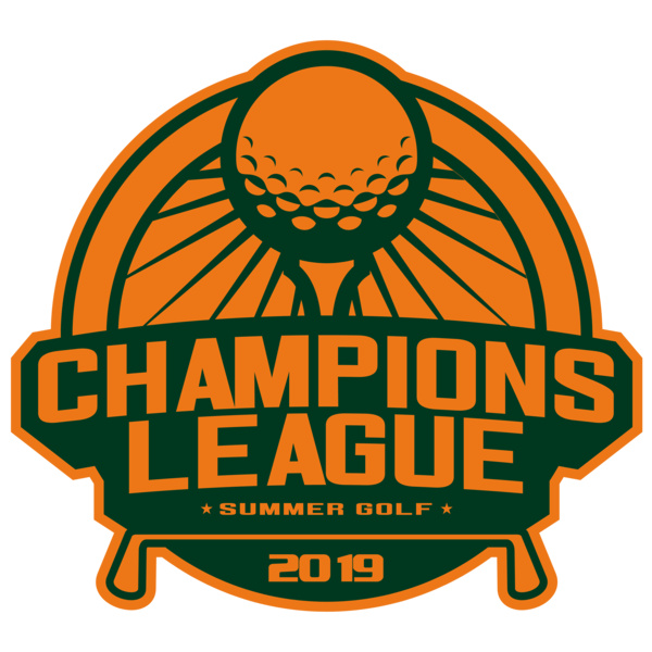 Champions League Summer Golf logo template Thumbnail