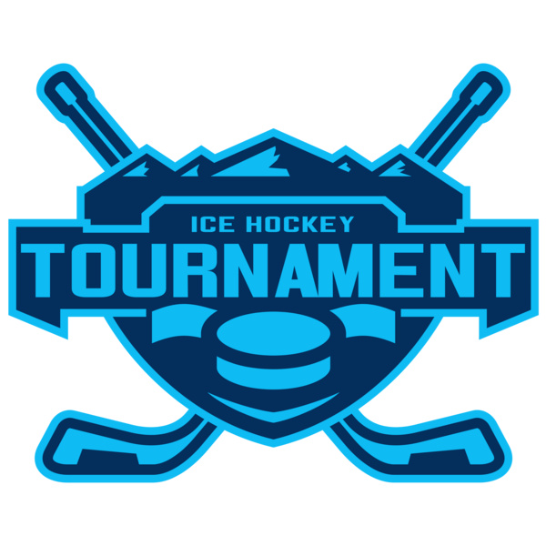 Tournament Ice Hockey logo template Thumbnail