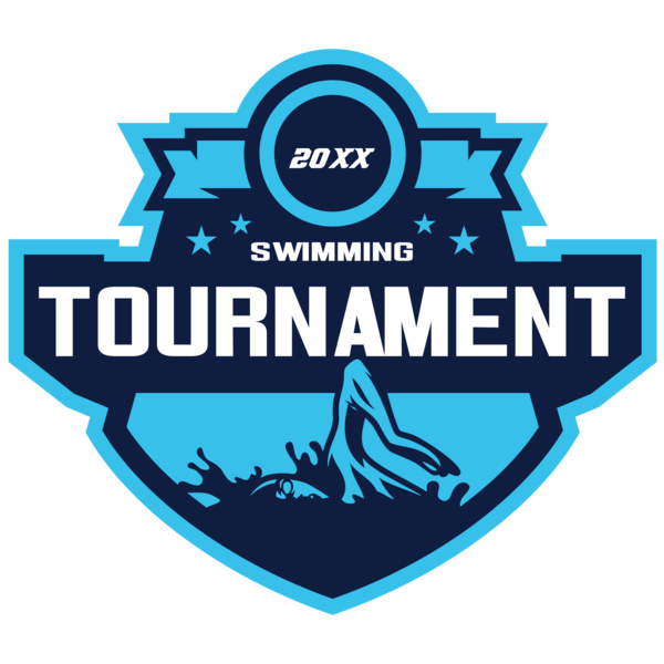 Swimming Tournament logo template Thumbnail