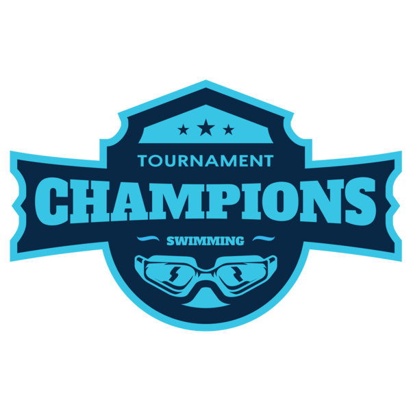 Champions Tournament Swimming logo template Thumbnail