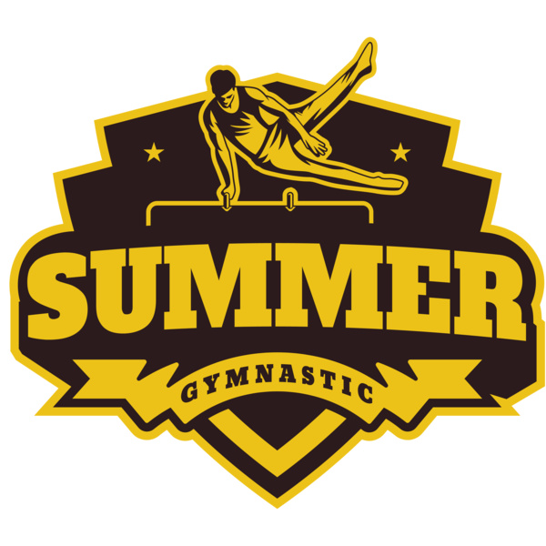 Summer Gymnastic logo template Thumbnail