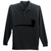 Long Sleeve Silk Touch Polo with Pocket Thumbnail