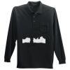 Long Sleeve Silk Touch Polo with Pocket Thumbnail
