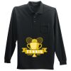 Long Sleeve Silk Touch Polo with Pocket Thumbnail
