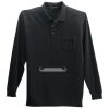 Long Sleeve Silk Touch Polo with Pocket Thumbnail