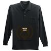 Long Sleeve Silk Touch Polo with Pocket Thumbnail