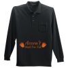 Long Sleeve Silk Touch Polo with Pocket Thumbnail