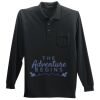 Long Sleeve Silk Touch Polo with Pocket Thumbnail