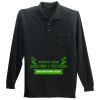 Long Sleeve Silk Touch Polo with Pocket Thumbnail