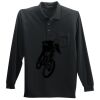 Long Sleeve Silk Touch Polo with Pocket Thumbnail