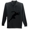 Long Sleeve Silk Touch Polo with Pocket Thumbnail