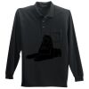 Long Sleeve Silk Touch Polo with Pocket Thumbnail