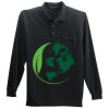Long Sleeve Silk Touch Polo with Pocket Thumbnail