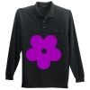 Long Sleeve Silk Touch Polo with Pocket Thumbnail