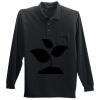 Long Sleeve Silk Touch Polo with Pocket Thumbnail
