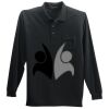 Long Sleeve Silk Touch Polo with Pocket Thumbnail