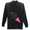 Long Sleeve Silk Touch Polo with Pocket Thumbnail