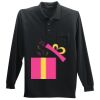 Long Sleeve Silk Touch Polo with Pocket Thumbnail