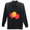 Long Sleeve Silk Touch Polo with Pocket Thumbnail