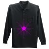 Long Sleeve Silk Touch Polo with Pocket Thumbnail