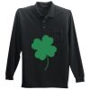 Long Sleeve Silk Touch Polo with Pocket Thumbnail