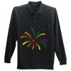 Long Sleeve Silk Touch Polo with Pocket Thumbnail