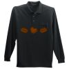Long Sleeve Silk Touch Polo with Pocket Thumbnail