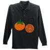 Long Sleeve Silk Touch Polo with Pocket Thumbnail