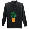 Long Sleeve Silk Touch Polo with Pocket Thumbnail