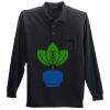 Long Sleeve Silk Touch Polo with Pocket Thumbnail