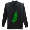 Long Sleeve Silk Touch Polo with Pocket Thumbnail
