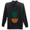 Long Sleeve Silk Touch Polo with Pocket Thumbnail