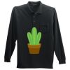 Long Sleeve Silk Touch Polo with Pocket Thumbnail