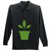 Long Sleeve Silk Touch Polo with Pocket Thumbnail