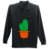 Long Sleeve Silk Touch Polo with Pocket Thumbnail