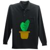 Long Sleeve Silk Touch Polo with Pocket Thumbnail