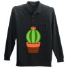 Long Sleeve Silk Touch Polo with Pocket Thumbnail