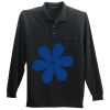 Long Sleeve Silk Touch Polo with Pocket Thumbnail