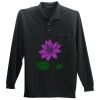 Long Sleeve Silk Touch Polo with Pocket Thumbnail