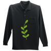 Long Sleeve Silk Touch Polo with Pocket Thumbnail
