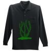 Long Sleeve Silk Touch Polo with Pocket Thumbnail