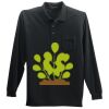 Long Sleeve Silk Touch Polo with Pocket Thumbnail