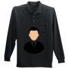 Long Sleeve Silk Touch Polo with Pocket Thumbnail