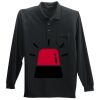 Long Sleeve Silk Touch Polo with Pocket Thumbnail